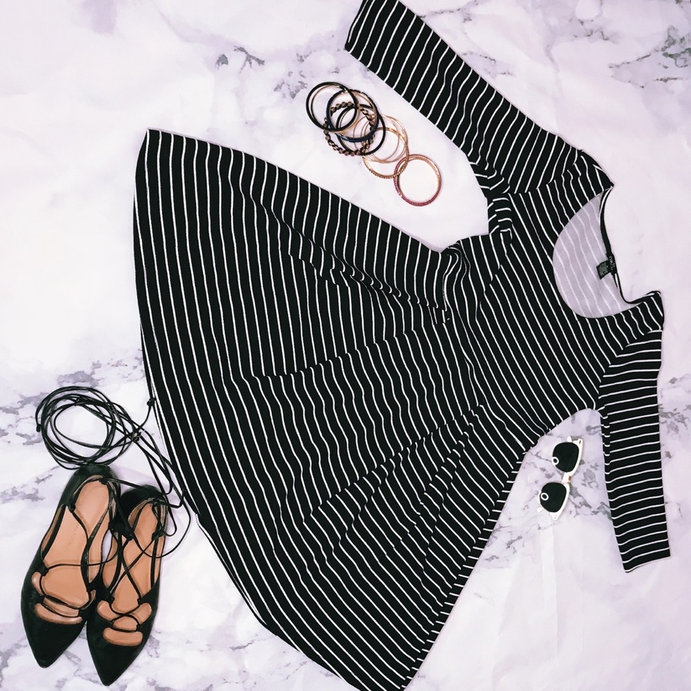 FINAL OFFER RUE 21 Striped Skater Dress